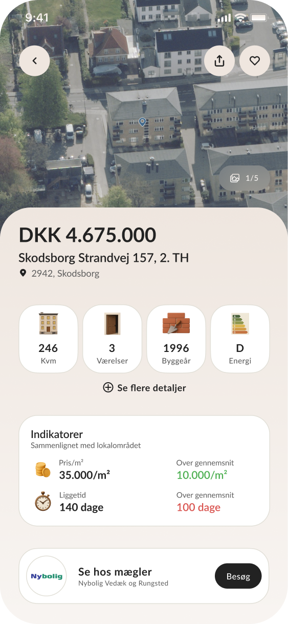 OpenHome listing detail screen