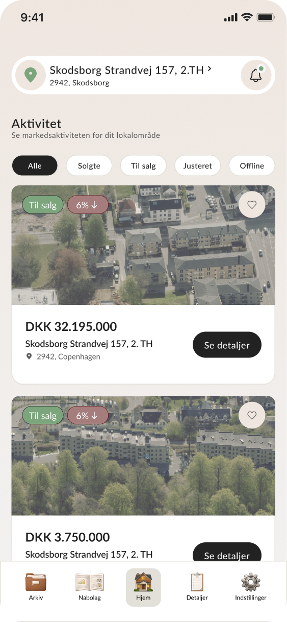 OpenHome all listings screen