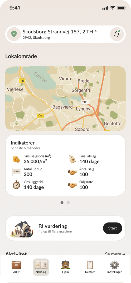Old OpenHome prototype screen one